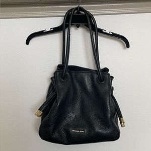 Michael Kors Black Large Pebble Leather Shoulder Bag